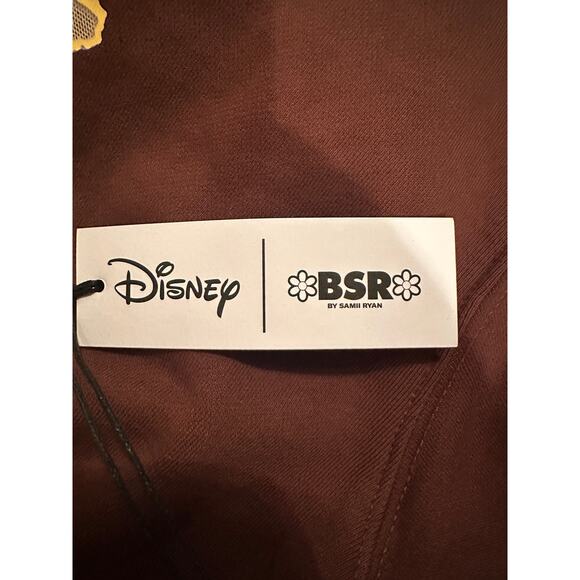 NWT Disney BDR Samii Ryan Mulan Tonal Brown Appliqué Icons Crewneck Sweatshirt L - Picture 8 of 8